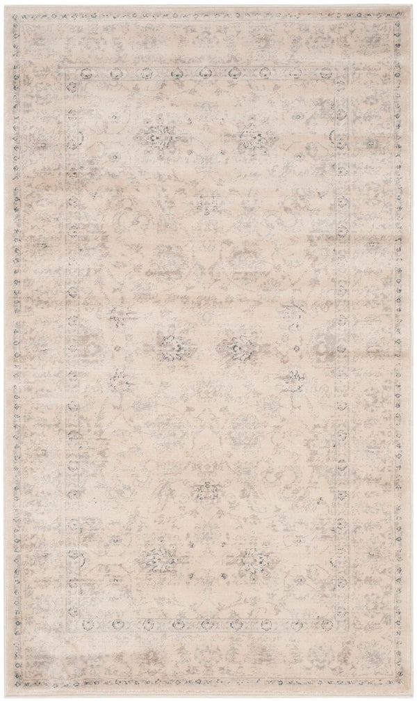 Safavieh Vintage Elegant Area Rug With Traditional Floral Design, Durable Power-loomed Construction, Made In Turkey Creme Polypropylene Pile Vtg430c-35
