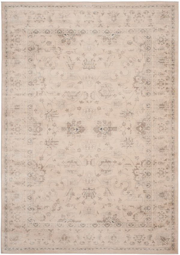 Safavieh Vintage Elegant Area Rug With Traditional Floral Design, Durable Power-loomed Construction, Made In Turkey Creme Polypropylene Pile Vtg430c-35