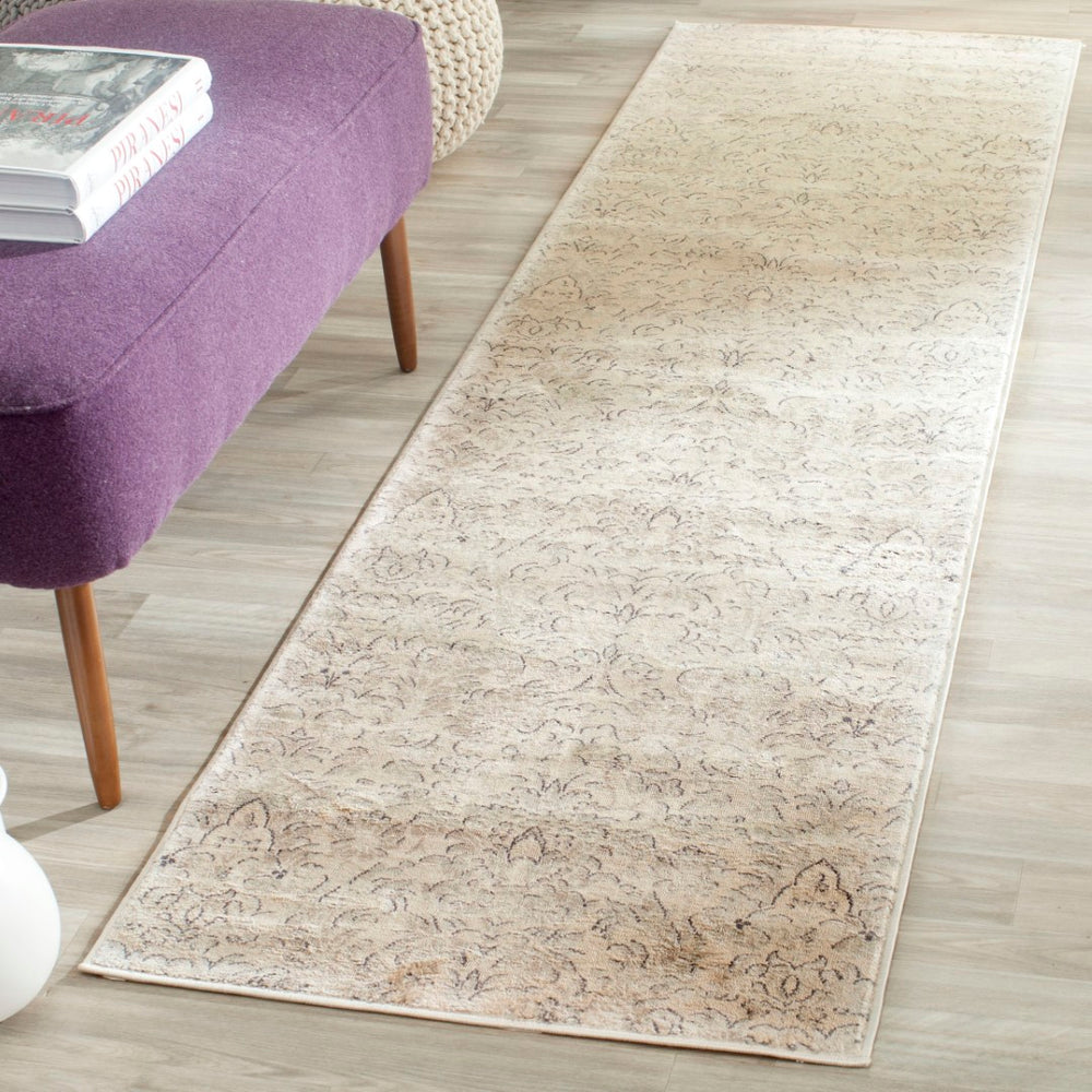 Safavieh Vintage Area Rug – Elegant Power-loomed Design For Living Room, Bedroom, Or Dining Area Décor Ivory ,Grey Polypropylene Pile Vtg434f-35