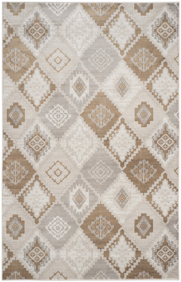 Safavieh Vintage 577m Cream Camel Area Rug - Turkish Power-loomed, Cozy Geometric Design, 5'1" X 7'7" Cream ,Camel Polypropylene Vtg577m-5