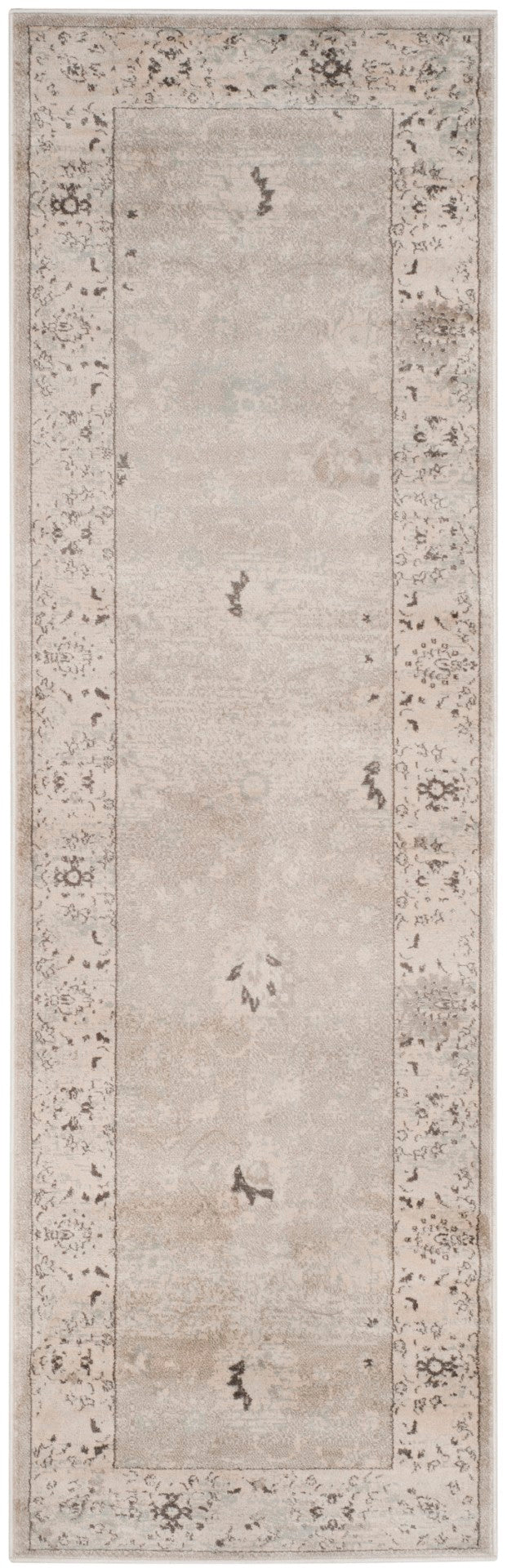 Safavieh Vintage Area Rug - Exquisite Turkish Craftsmanship With Timeless Elegance For Your Living Space Light Grey ,Ivory Polypropylene Pile Vtgb433d-3