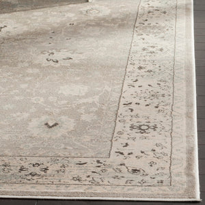 Safavieh Vintage Area Rug - Exquisite Turkish Craftsmanship With Timeless Elegance For Your Living Space Light Grey ,Ivory Polypropylene Pile Vtgb433d-3