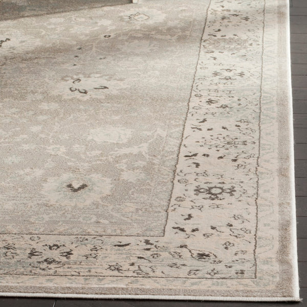 Safavieh Vintage Area Rug - Exquisite Turkish Craftsmanship With Timeless Elegance For Your Living Space Light Grey ,Ivory Polypropylene Pile Vtgb433d-3