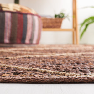 Safavieh Vintage Hand‑Woven Leather Runner 2 Ft 3-Inches X 9 Ft — Warm Brown Natural Geometric Texture, Durable 2'-3" x 5'-0" VTL801T-25