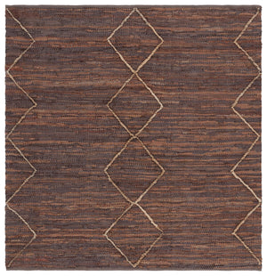 Safavieh Vintage Hand‑Woven Leather Runner 2 Ft 3-Inches X 9 Ft — Warm Brown Natural Geometric Texture, Durable 2'-3" x 5'-0" VTL801T-25