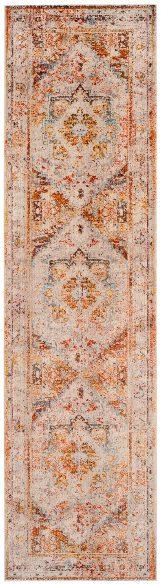 Safavieh Vintage Persian 438 Flat Weave Transitional Rug IIX Cream / Multi VTP438A-28