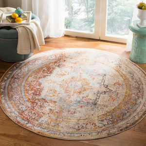 Safavieh Vintage Persian 438 Flat Weave Transitional Rug IIX Cream / Multi VTP438A-5R