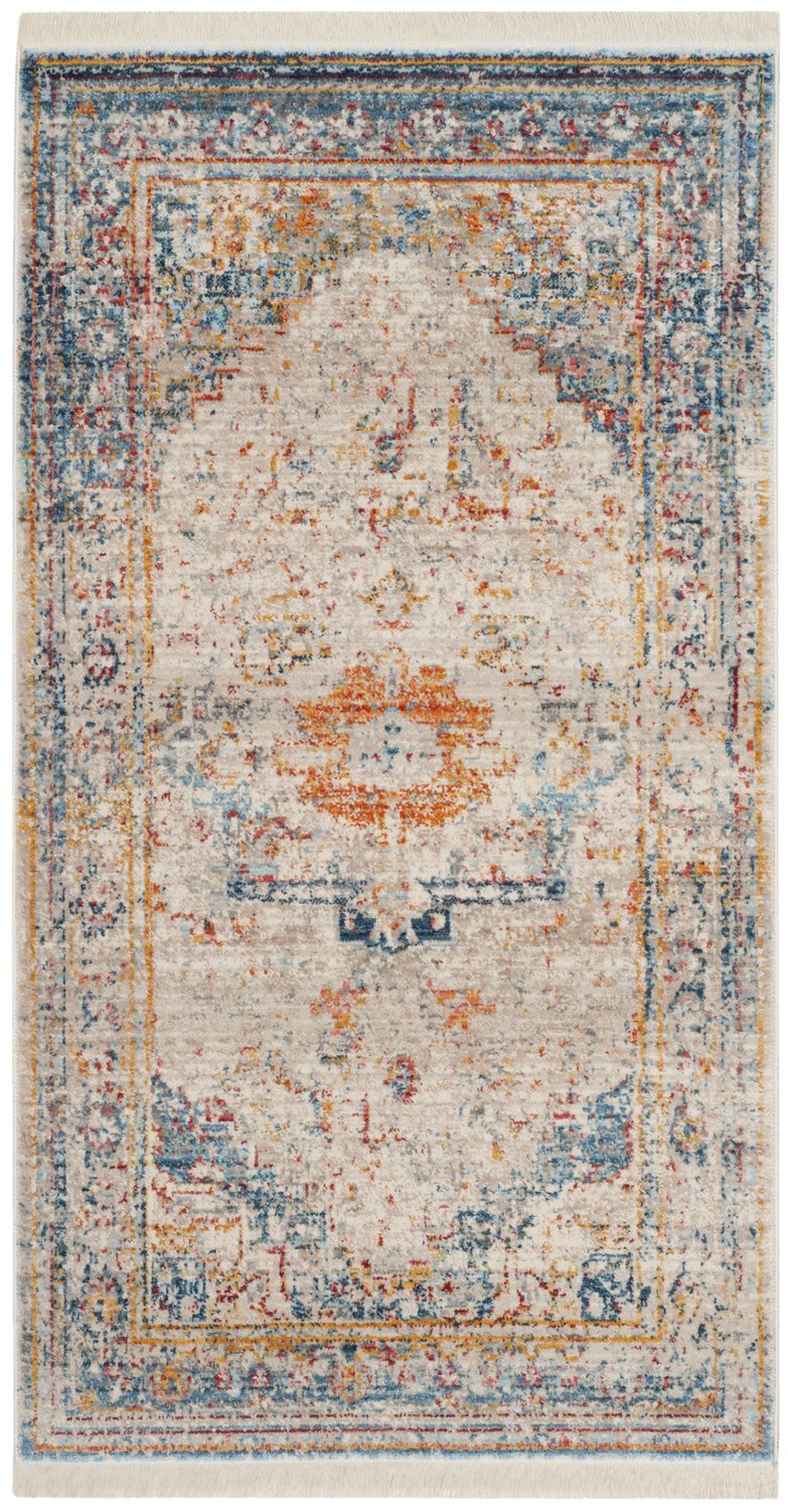 Safavieh Vintage Persian 438b Blue Multi Accent Rug - Elegant, Durable, And Stylish For Any Home Decor Blue ,Multi Polyester Vtpb438b-24