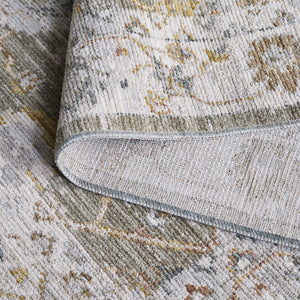Safavieh Vintage Elegant Transitional Area Rug In Ivory And Grey With Rust Accents For Stylish Decor Green ,Ivory Rust Polyester Pile Vtr502y-5