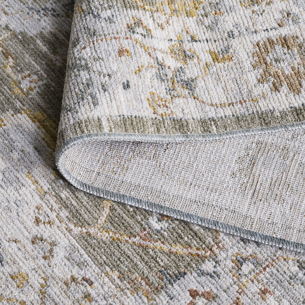 Safavieh Vintage Elegant Transitional Area Rug In Ivory And Grey With Rust Accents For Stylish Decor Green ,Ivory Rust Polyester Pile Vtr502y-5