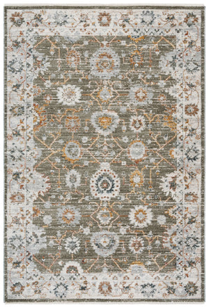 Safavieh Vintage Elegant Transitional Area Rug In Ivory And Grey With Rust Accents For Stylish Decor Green ,Ivory Rust Polyester Pile Vtr502y-5