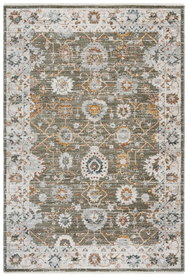 Safavieh Vintage Elegant Transitional Area Rug In Ivory And Grey With Rust Accents For Stylish Decor Green ,Ivory Rust Polyester Pile Vtr502y-5
