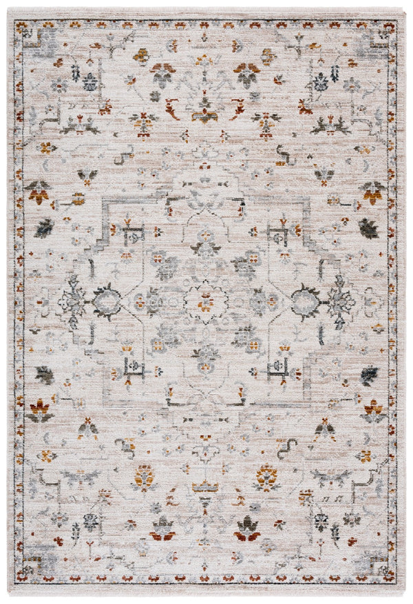 Safavieh Vintage Elegance Runner Rug - Exquisite Power Loomed Design For Stylish Hallways And Entryways Ivory ,Grey Rust Polyester Pile Vtr510a-6sq