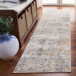 Safavieh Vintage Transitional Turkish Runner Rug In Grey Beige-Blue Vintage Charm, Low Pile Durability For Hallways 2'-0" x 8'-0" VWD202F-28