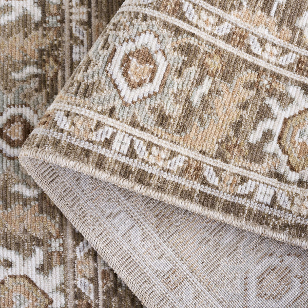 Safavieh Vintage Timeless Brown Beige Ivory Area Rug — Transitional Turkish Power-Loomed Design, Durable Comfort 8'-0" x 9'-6" VWD206T-8
