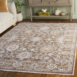 Safavieh Vintage Timeless Brown Beige Ivory Area Rug — Transitional Turkish Power-Loomed Design, Durable Comfort 8'-0" x 9'-6" VWD206T-8