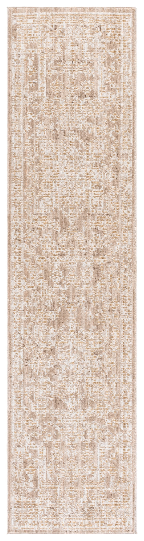Safavieh Vintage Power-Loomed Area Rug In Beige And Ivory With Low-Profile Pile, Durable Polyester For Modern Homes 5'-0" x 8'-0" VWD208B-5