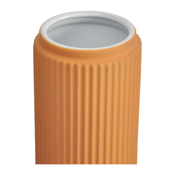 Moe's Home Ribbit Handmade Vase - 10-inch Terracotta-inspired Stoneware Planter For Vibrant Home Décor Orange 100% Stoneware Vz-1012-12