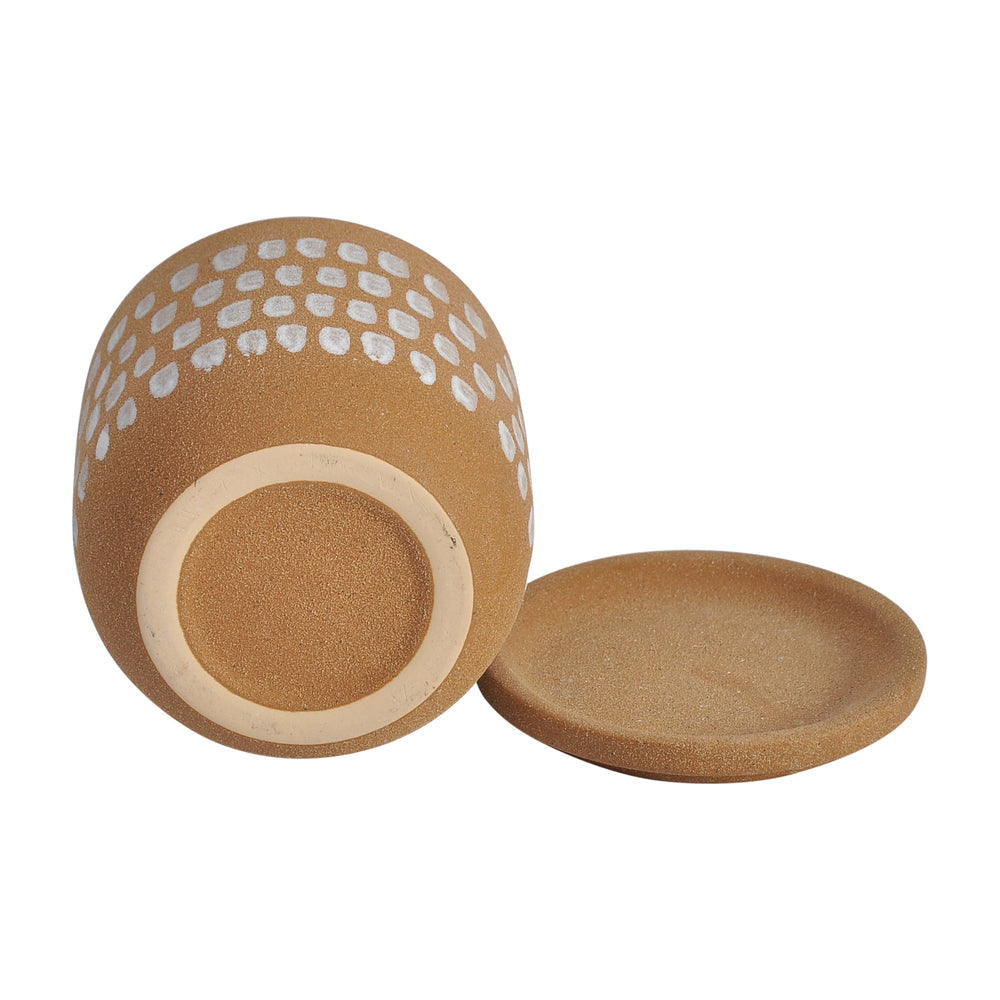 Moe's Home Botanical Planter - Handmade Ceramic Stoneware With Watertight Design For Thriving Plant Homes Natural 100% Stoneware Vz-1029-24