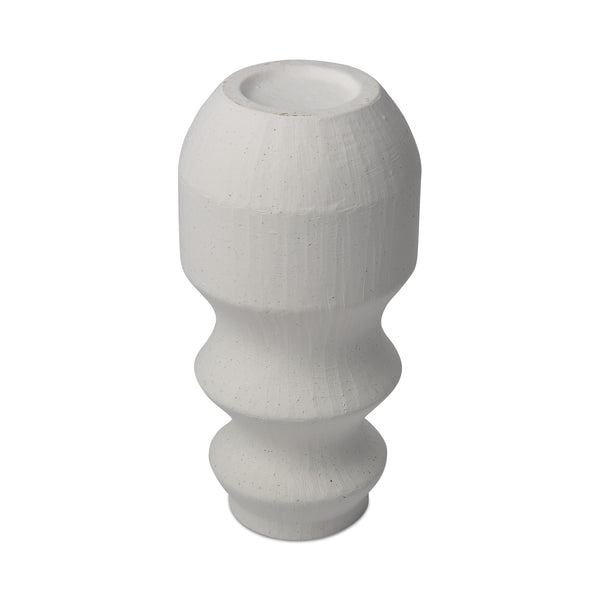 Moe's Home Perri Vase - Elegant Ceramic Design With Graceful Curves For A Natural Touch In Home Decor White Stoneware Vz-1051-18