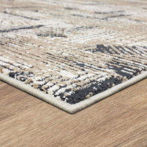 Karastan Rugs Vanguard by Drew & Jonathan Home Valiant Machine Woven Triexta Modern/Contemporary Area Rug Frost Grey 2' 4" x 7' 10"