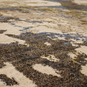 Karastan Rugs Vanguard by Drew & Jonathan Home Venerable Machine Woven Triexta Modern/Contemporary Area Rug Smokey Grey 2' 4" x 7' 10"