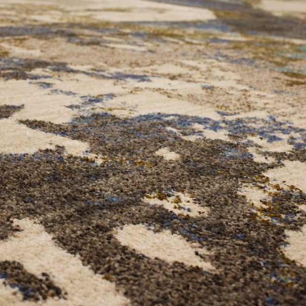 Karastan Rugs Vanguard by Drew & Jonathan Home Venerable Machine Woven Triexta Modern/Contemporary Area Rug Smokey Grey 2' 4" x 7' 10"