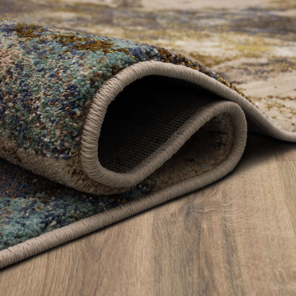 Karastan Rugs Vanguard by Drew & Jonathan Home Venerable Machine Woven Triexta Modern/Contemporary Area Rug Smokey Grey 2' 4" x 7' 10"