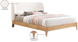 Ventura Cream Polyester Fabric Queen Bed VenturaCream-Q Meridian Furniture