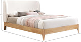 Ventura Cream Polyester Fabric Queen Bed VenturaCream-Q Meridian Furniture