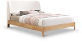 Ventura Cream Polyester Fabric Queen Bed VenturaCream-Q Meridian Furniture