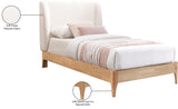 Ventura Cream Polyester Fabric Twin Bed VenturaCream-T Meridian Furniture