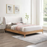 Ventura Grey Polyester Fabric King Bed VenturaGrey-K Meridian Furniture