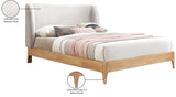 Ventura Grey Polyester Fabric Queen Bed VenturaGrey-Q Meridian Furniture