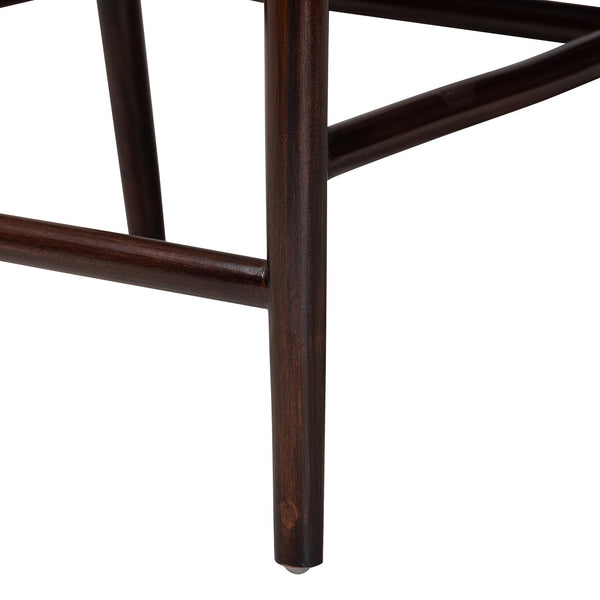 Bali & Pari Vero Solid Mahogany Handwoven Seagrass Counter Stool for Kitchen or Bar
