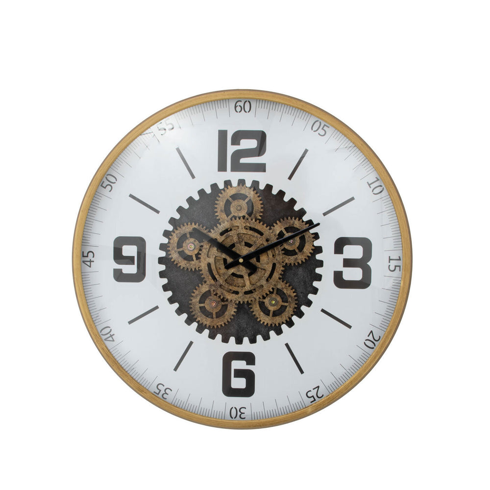 Zeugma Vienna Wall Clock - Elegant Gold Frame With Skeleton Movement, Timeless Decor For Any Space   23cf243