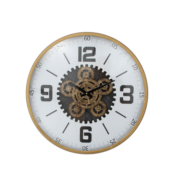Zeugma Vienna Wall Clock - Elegant Gold Frame With Skeleton Movement, Timeless Decor For Any Space   23cf243