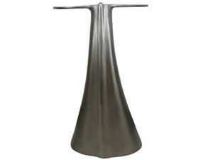 Universal Furniture Whale Tail Accent Table - Sculptural Cast Aluminum In Antique Nickel For Coastal Decor Style Pewter  U533807-universal