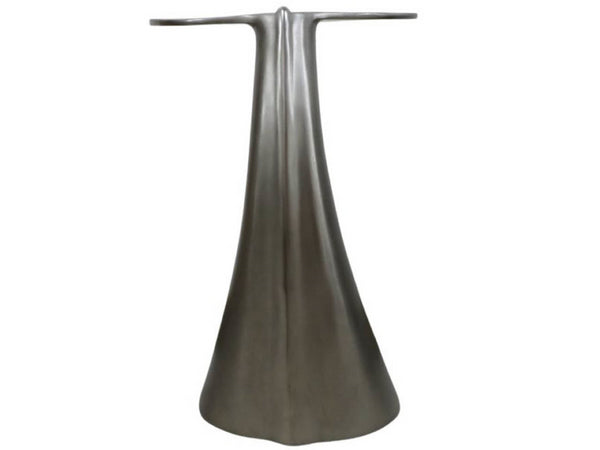 Universal Furniture Whale Tail Accent Table - Sculptural Cast Aluminum In Antique Nickel For Coastal Decor Style Pewter  U533807-universal