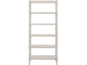 Universal Furniture Willow Etagere Five Shelf Neoclassical Display Bookcase for Living Room or Entryway U550A850