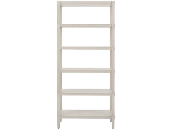 Universal Furniture Willow Etagere Five Shelf Neoclassical Display Bookcase for Living Room or Entryway U550A850