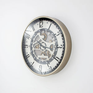 Zeugma Vosges Elegant Black & White Wall Clock With Antiqued Silver Frame - Vintage Charm & Style Statement   23jf260-p