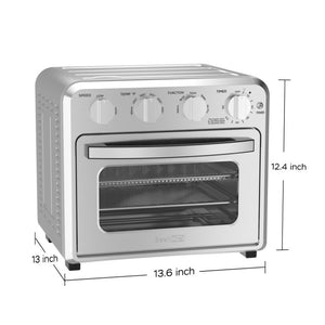 English Elm Geek Chef 16Qt Convection Air Fryer Oven with 5 Functions and Stainless Steel Finish W100280955