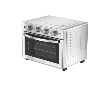 English Elm Geek Chef 26Qt Stainless Steel Air Fryer Toaster Oven with Six Slice Capacity W100280956
