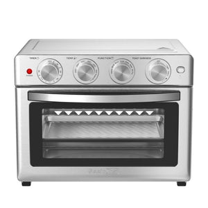 English Elm Geek Chef 26Qt Stainless Steel Air Fryer Toaster Oven with Six Slice Capacity W100280956