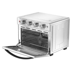English Elm Geek Chef 26Qt Stainless Steel Air Fryer Toaster Oven with Six Slice Capacity W100280956