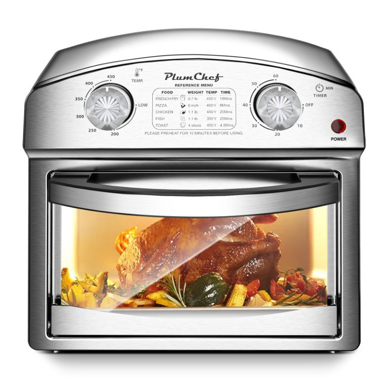 English Elm 12.5 Quart Stainless Steel Countertop Convection Oven with Seven Cooking Modes 1500W W1002P292361