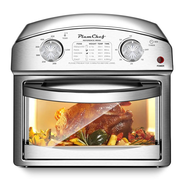 English Elm 12.5 Quart Stainless Steel Countertop Convection Oven with Seven Cooking Modes 1500W W1002P292361