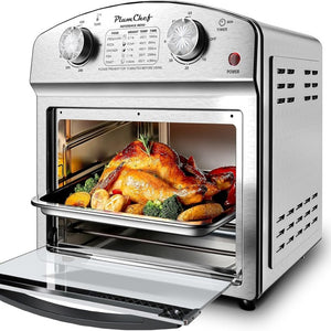 English Elm 12.5 Quart Stainless Steel Countertop Convection Oven with Seven Cooking Modes 1500W W1002P292361