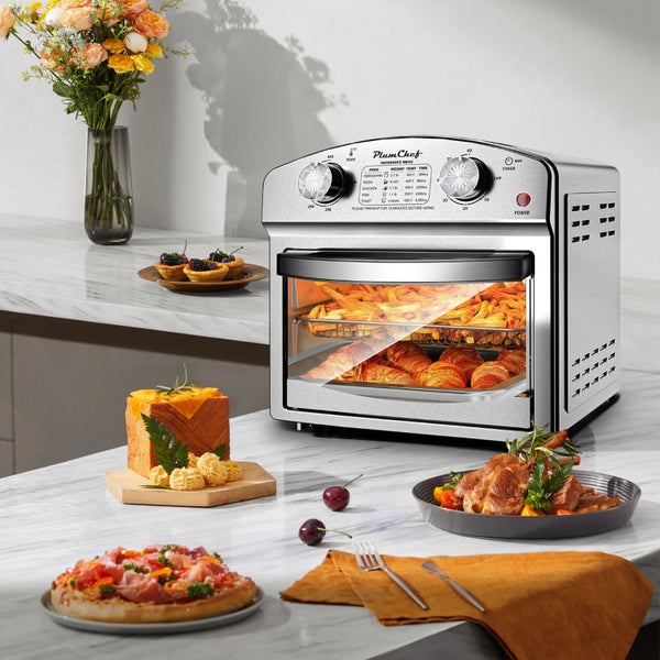 English Elm 12.5 Quart Stainless Steel Countertop Convection Oven with Seven Cooking Modes 1500W W1002P292361